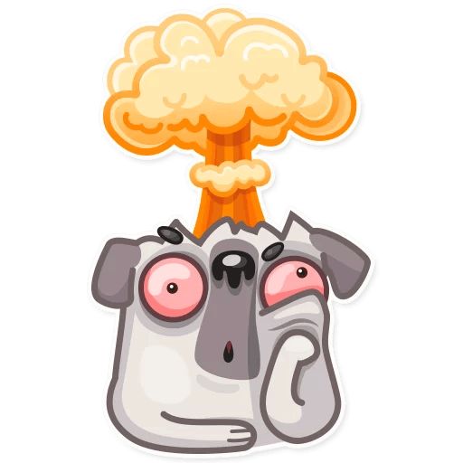 Water Pug sticker 13