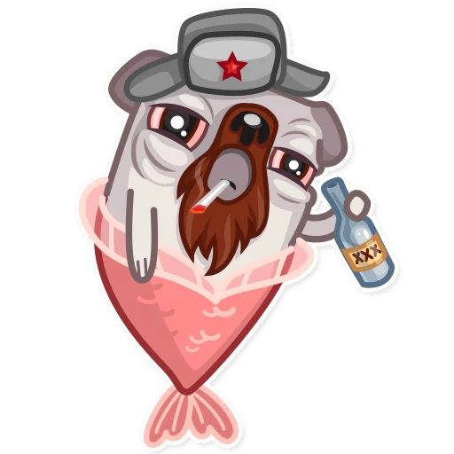 Water Pug sticker 18