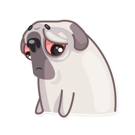 Water Pug sticker 21