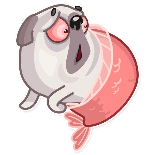 Water Pug sticker 22