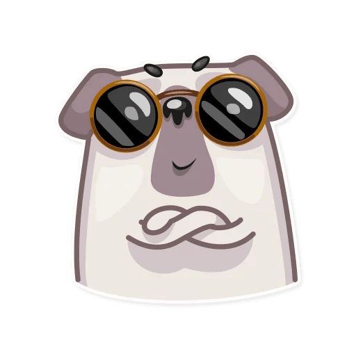 Water Pug sticker 25