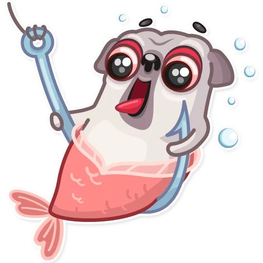 Water Pug sticker 4
