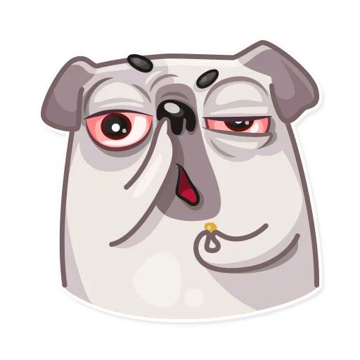Water Pug sticker 5